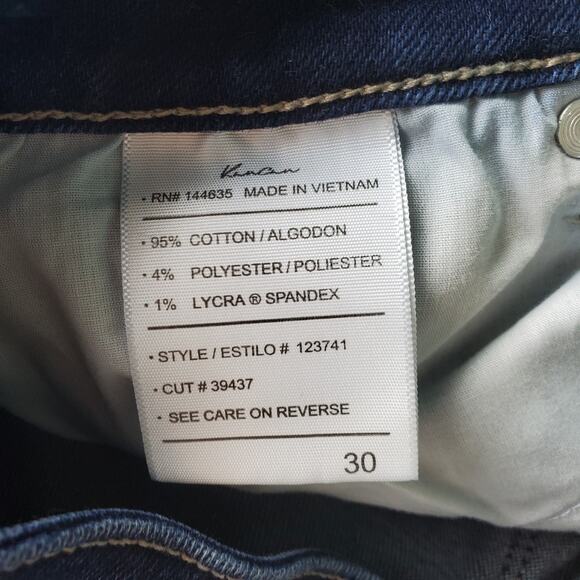 Kancan Womens Skinny Curvy High Rise Distressed Frayed Hem Jeans Size 30 - Picture 4 of 7